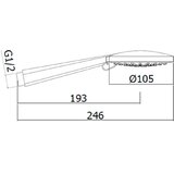 Paffoni ZDOC104CR Ručica tuša Brio fi105 3 funkcije | Eponuda.com