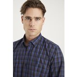 Dewberry G703 MEN'S SHIRT-NAVY-BROWN | shoptok.hr