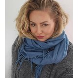 Pri Scarf Thick scarf tassels single color warm soft 200x70 cm | Shoptok.si