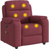  Masažni naslonjač od tkanine crvena boja vina | shoptok.hr