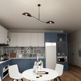  Luster na štangi LOTUS 2xE14/10W/230V crna/zlatna | Eponuda.com
