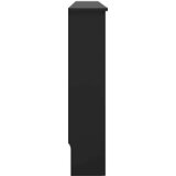  Pokrov za radijator crni 112 x 19 x 81,5 cm MDF | shoptok.hr