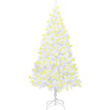  Umjetno božićno drvce LED s gustim granama bijelo 210 cm | shoptok.hr