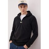 Trendyol muški duks Tmnaw26Sw00064, Crna- Crna Cene