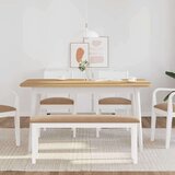  Klupa 110 cm bijela puna drvena guma | shoptok.hr