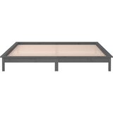  LED okvir kreveta sivi 120x190 cm mali bračni od masivnog drva | shoptok.hr