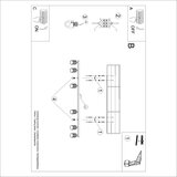  Stropna svetilka KARBON 6L črna, (21626861) | Shoptok.si