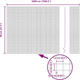  Zavarena žičana ograda 5000 x 80 cm Siva | shoptok.hr