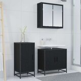 vidaXL Kreveta Crni hrast 35 x 35.5 x 76 cm Konstruirano drvo Cijene