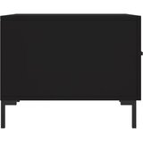  Stolić za kavu crni 50 x 50 x 40 cm od konstruiranog drva | shoptok.hr