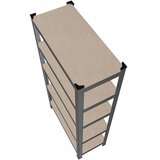  Polica s 6 razina 222 x 110 x 50 cm (nosivost 1050 kg) - siva | shoptok.hr