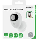 Deltaco SMART HOME Wifi Senzor gibanja, PIR, WiFi 2.4 GHz BELO/ČRNO | Shoptok.si