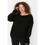Trendyol Curve Black Back Cross Band Detailed Knitwear Sweater Cene