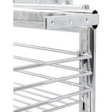  Izvlačna žičana košara s 3 razine srebrna 47x35x56 cm | shoptok.hr