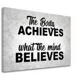  Motivacijska slika na platnu The body achieves_002 (moderne) Cene