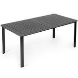 Multi Garden veliki vrtni stol za 8 osoba 180×90 cm za terasu i vrt – siva ploča | shoptok.hr