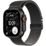 Watch Ultra 3 Milanaise Crna 49mm MF1T4QF/A Velicina narukvice: Velika Crno titanij kucište