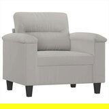  4-dijelni set sofa s jastucima svjetlosivi od mikrovlakana | shoptok.hr