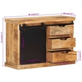  Komoda 80 x 30 x 55 cm od masivnog grubog drva manga | shoptok.hr