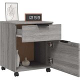  Pisarniška omarica na kolesih siva sonoma 45x38x54 cm inž. les, (20716706) | Shoptok.si