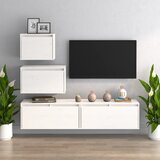 vidaXL TV omarica 4 kosi bela trdna borovina Cene