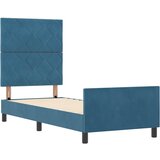  Krevet s opruga kutije Tamno plava 80 x 200 cm Baršun | shoptok.hr