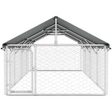 Vanjski kavez za pse s krovom 400 x 200 x 150 cm | shoptok.hr
