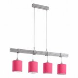 Brilagi LED luster na sajli NUBILA 4xE27/60W/230V siva/ružičasta | Eponuda.com