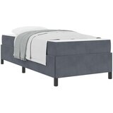 Krevetna konstrukcija Tamno siva 80 x 200 cm tkanina | shoptok.hr