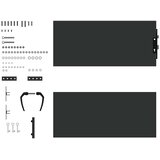  Vrtna vrata 85 x 100 cm Crna Može se zaključati | shoptok.hr