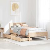 vidaXL Okvir kreveta bez madraca 100x200 cm konstruirano drvo | shoptok.hr