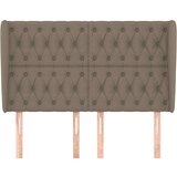  Uzglavlje s ušima smeđesivo 147x23x118/128 cm od tkanine | shoptok.hr