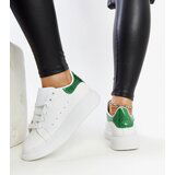 Gemre White-green eco-leather sneakers Fatimah | Shoptok.si