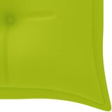  Klupa Batavia s jarkozelenim jastukom 150 cm masivna tikovina | shoptok.hr