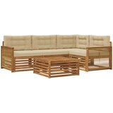  Set vanjskih sofa 5 kom. Prirodna i bež | shoptok.hr