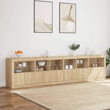  Komoda s LED svjetlima boja hrasta sonome 283x37x67 cm | shoptok.hr
