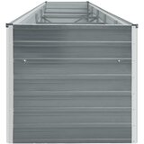  Povišena vrtna gredica od pocinčanog čelika 400x80x45 cm siva | Eponuda.ba