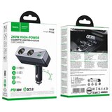 hoco. Auto punjač Hoco 1xUSB A + 1xUSB C + 2x priključak za upaljač PD QC3.0 max 240W/24V crni | Eponuda.ba