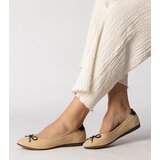 Gemre Beige ballet flats adorned with a bow Maddalena | Shoptok.si