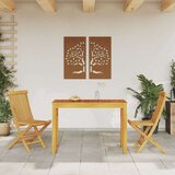  Vrtni blagovaonski stol 110 x 55 x 75 cm masivno bagremovo drvo | shoptok.hr