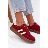 EVENTO Women's Suede Sneakers on Platform Bordeaux Sylviona | shoptok.hr