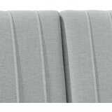 vidaXL Tapecirani uzglavlje Svijetlo siva 140 cm Čvrsto borovo drvo | shoptok.hr