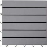  Pločice za trijem 30 kom sive 30 x 30 cm masivno bagremovo drvo | shoptok.hr