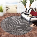 Lesnina XXXL PREPROGA ZA ZUNANJO UPORABO Floral 120/120 cm tkano siva | Shoptok.si