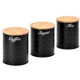  Set kuhinjskih posuda za kafu, šećer Crna | ePonuda.com