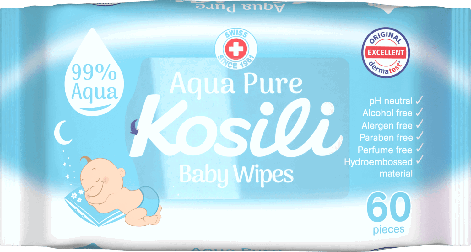 baby vlažne maramice aqua pure 60kom