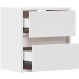  Zidni TV ormarići s LED svjetlima 2 kom bijeli 41 x 31 x 45 cm | Eponuda.com
