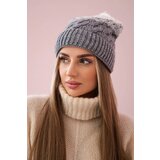  Cap with fleece Ilona K218 gray+white | shoptok.hr
