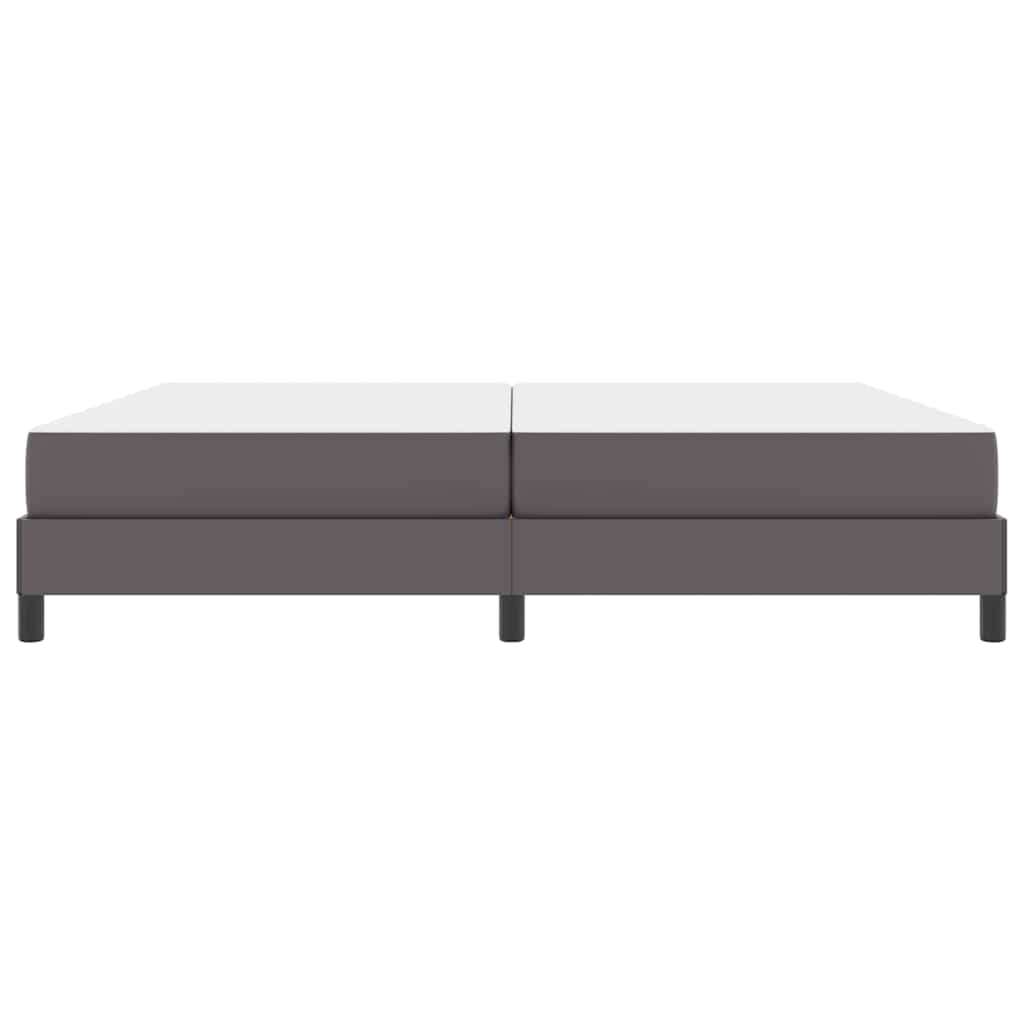  Postelja z vzmetnico Siva 200 x 200 cm Umetna koža | Shoptok.si