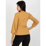 RUE PARIS Blouse-RV-BZ-5223.15-light camel | Shoptok.si